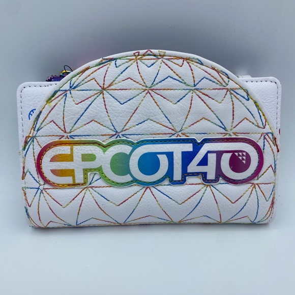 Disney Handbags - Disney Loungefly Epcot 40th Anniversary Wallet